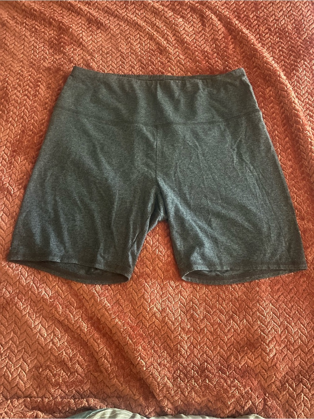 RBK Women’s Athletic Bike Shorts — Charcoal. Size XL